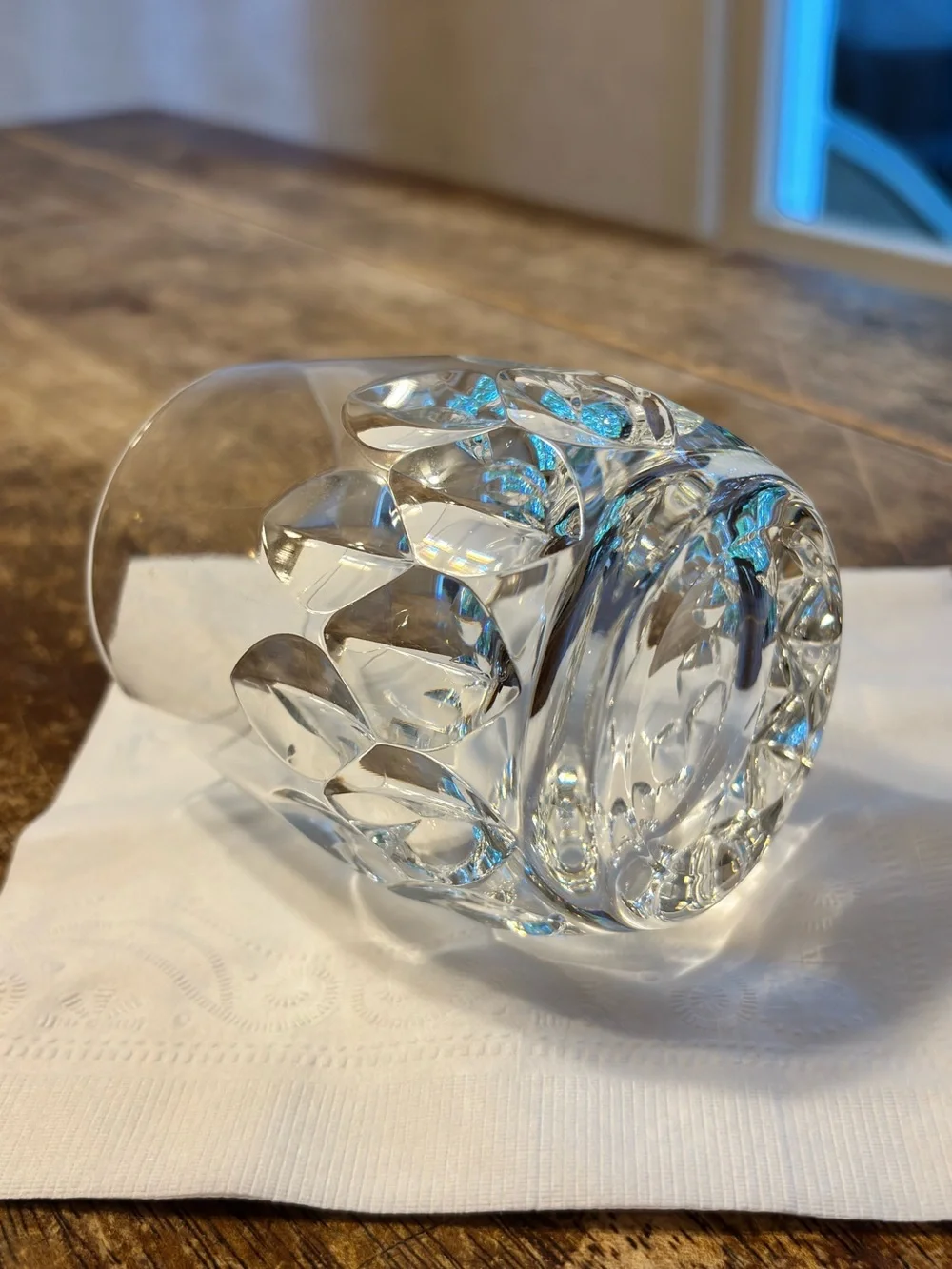 Nachtmann Diamant Crystal Old Fashioned Whiskey Tumbler Heavy Cut Glass